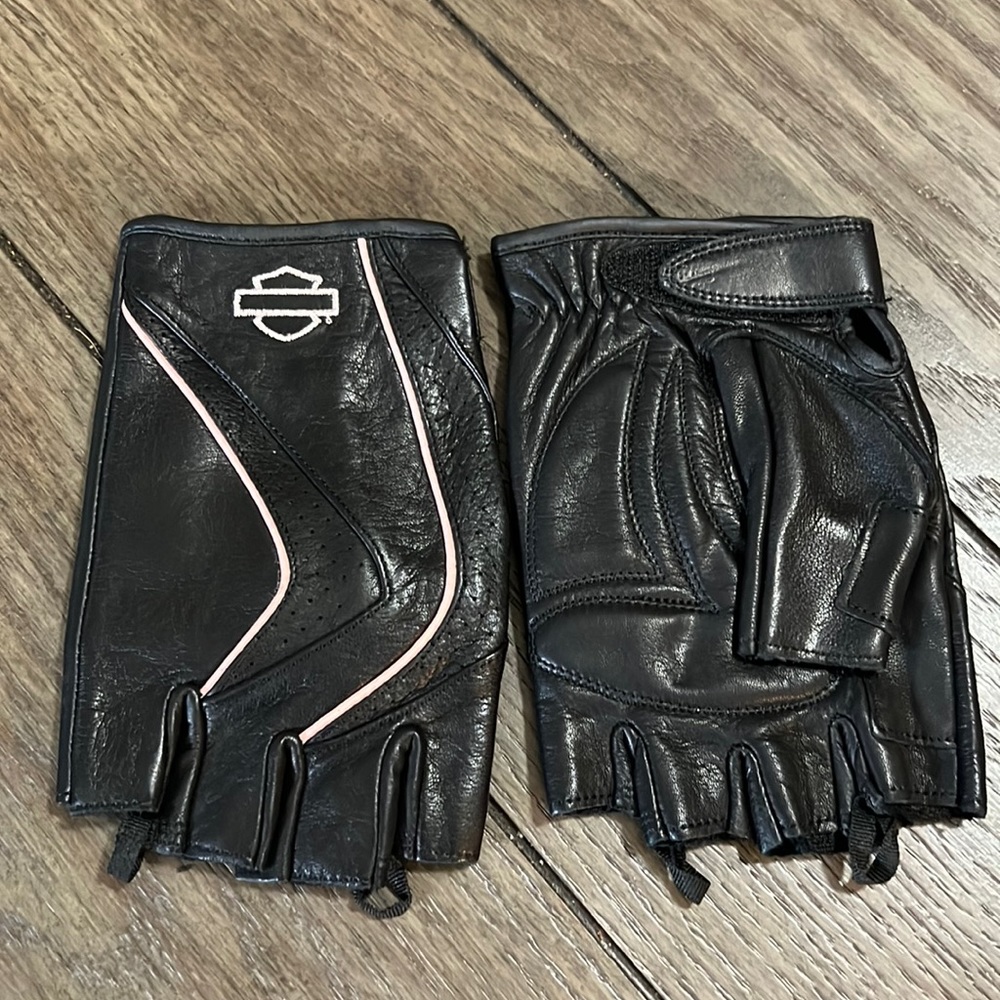 Harley Davidson ladies fingerless gloves